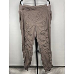 Indygena Nakato Crop Capri Taupe Brown Hiking Outdoor Athletic Pull On Pants XL‎